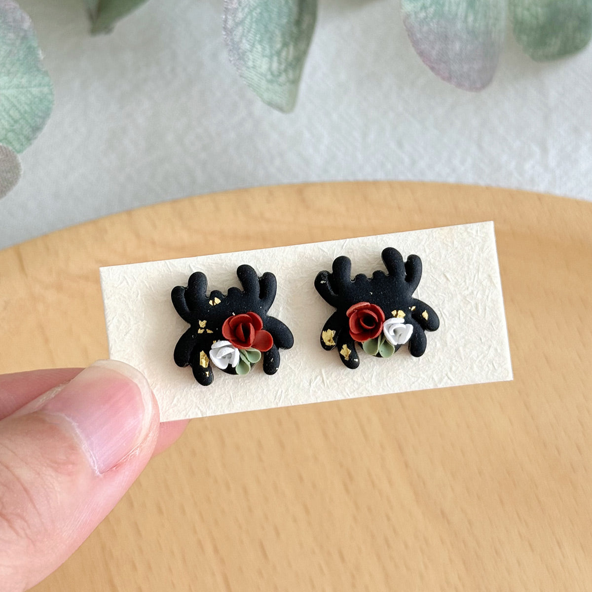 KEOKER Halloween Polymer Clay Stud Earrings