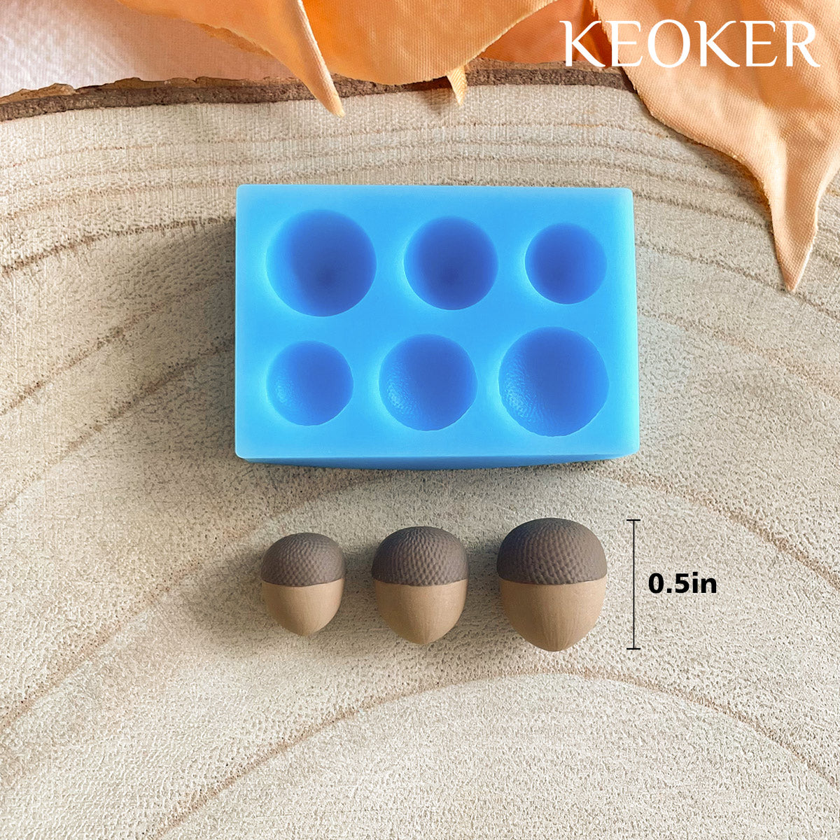 KEOKER Acorn Polymer Clay Molds