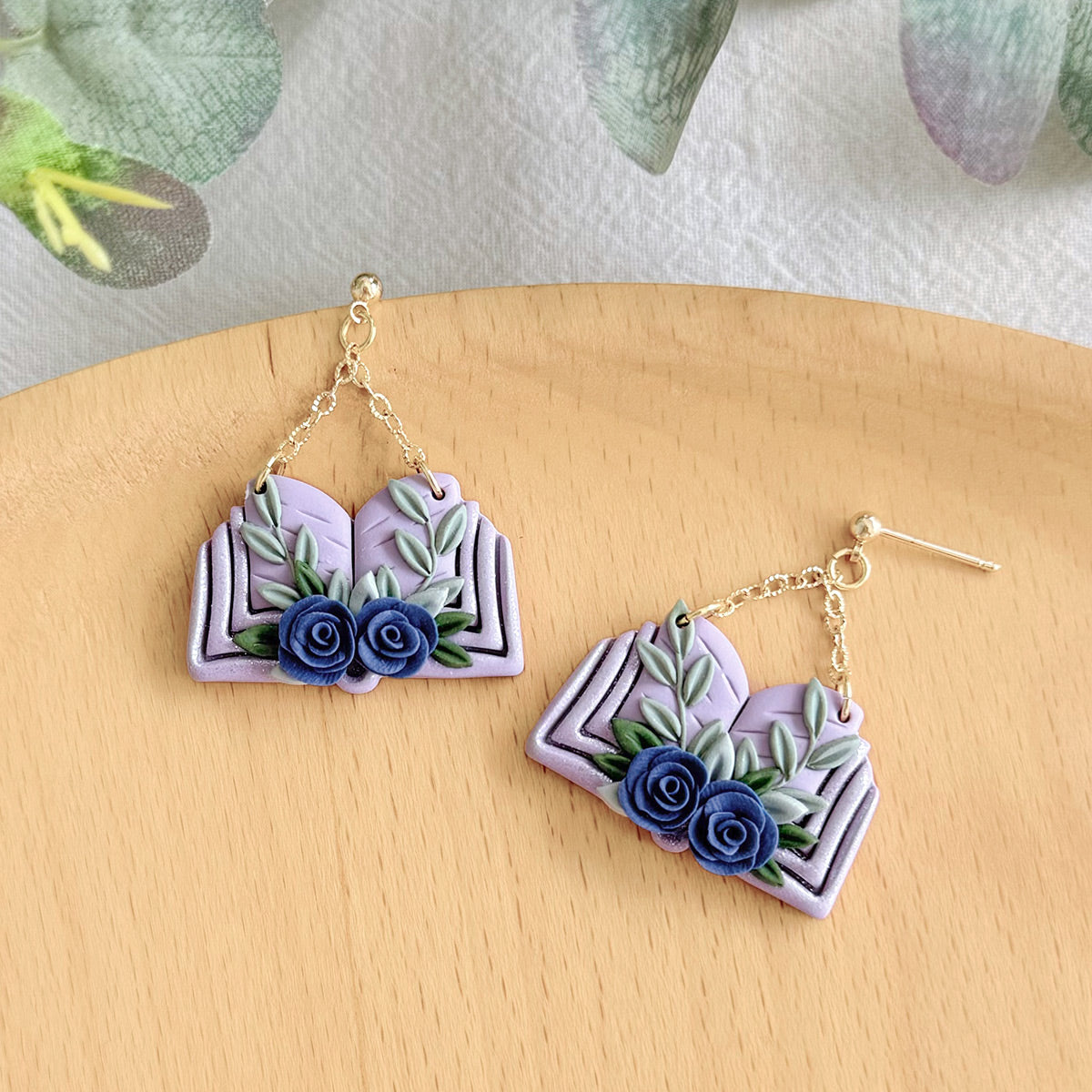 KEOKER Book Polymer Clay Earrings