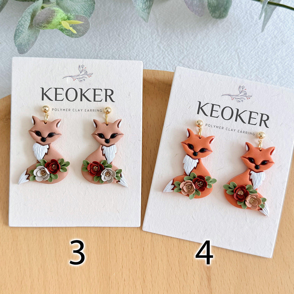 KEOKER Fall Polymer Clay Earrings