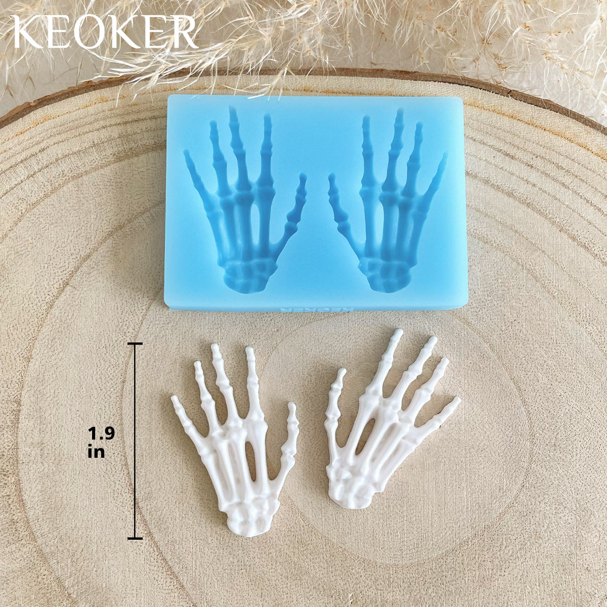 KEOKER Halloween Polymer Clay Molds (1 mold)