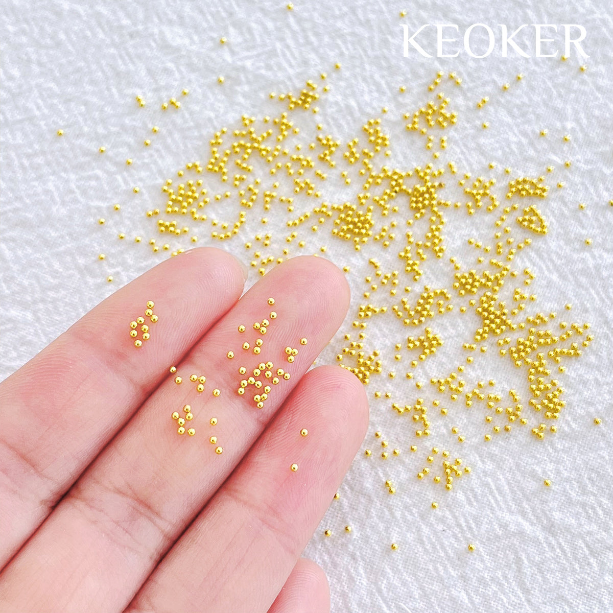 KEOKER 1mm Gold Microbeads (5g)