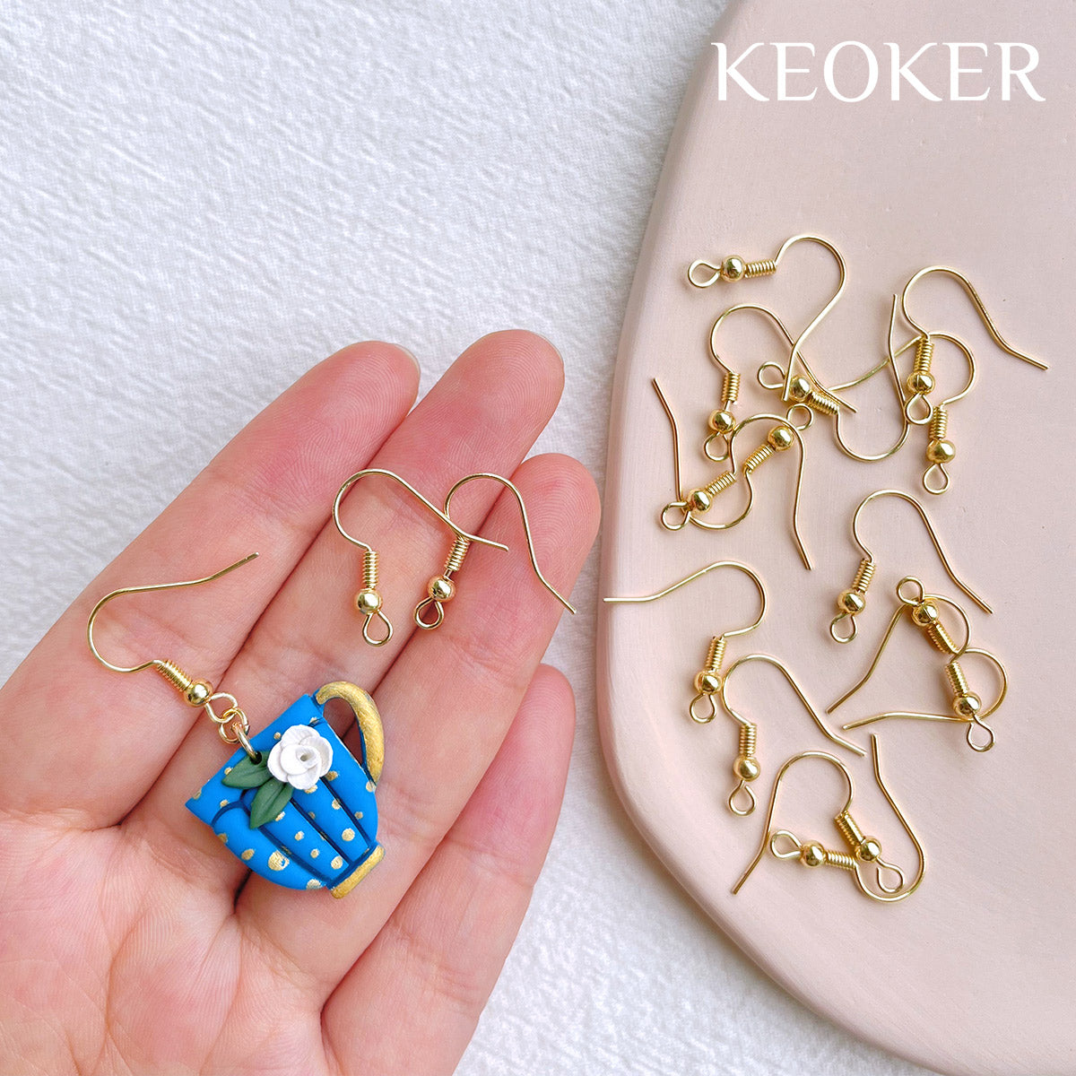 KEOKER 14K Gold Filled Earring Hook2(10PCS)