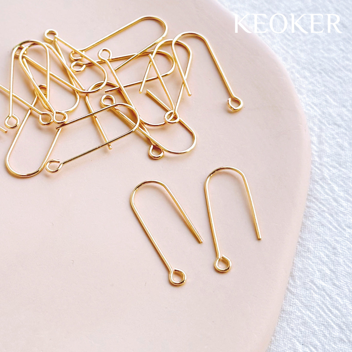 KEOKER 14K Gold Filled Earring Hooks (10 PCS)