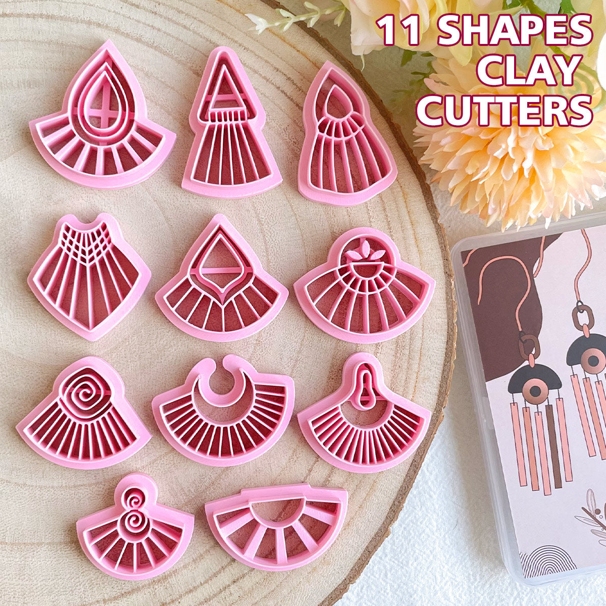 KEOKER Macrame Polymer Clay Cutters (11 shapes)