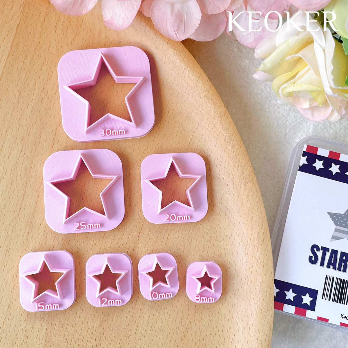 KEOKER Stars Clay Cutters (7 Shapes)