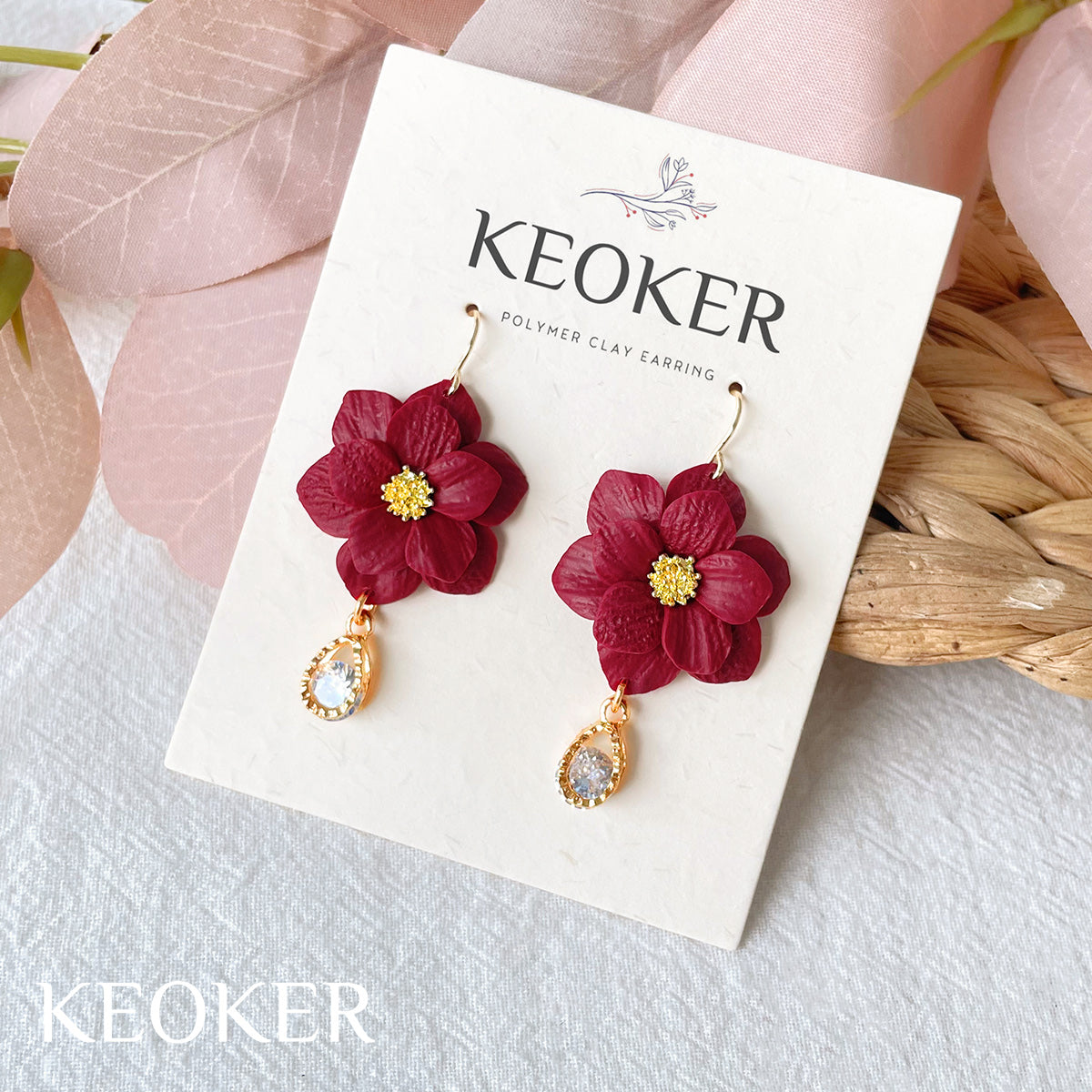 Cortadores y moldes de arcilla con pétalos de flores de KEOKER