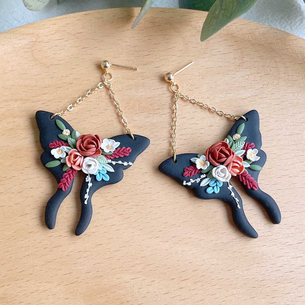 KEOKER Butterfly Polymer Clay Earrings