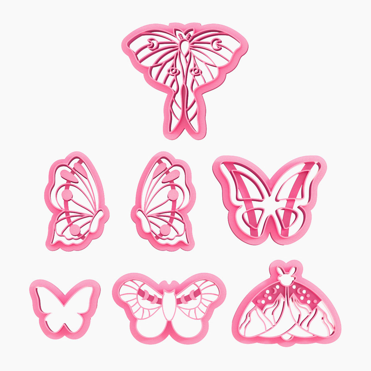 KEOKER Butterfly Polymer Clay Cutters (7 Shapes)