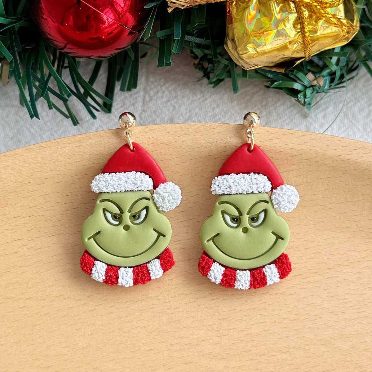 KEOKER Christmas Polymer Clay Earrings