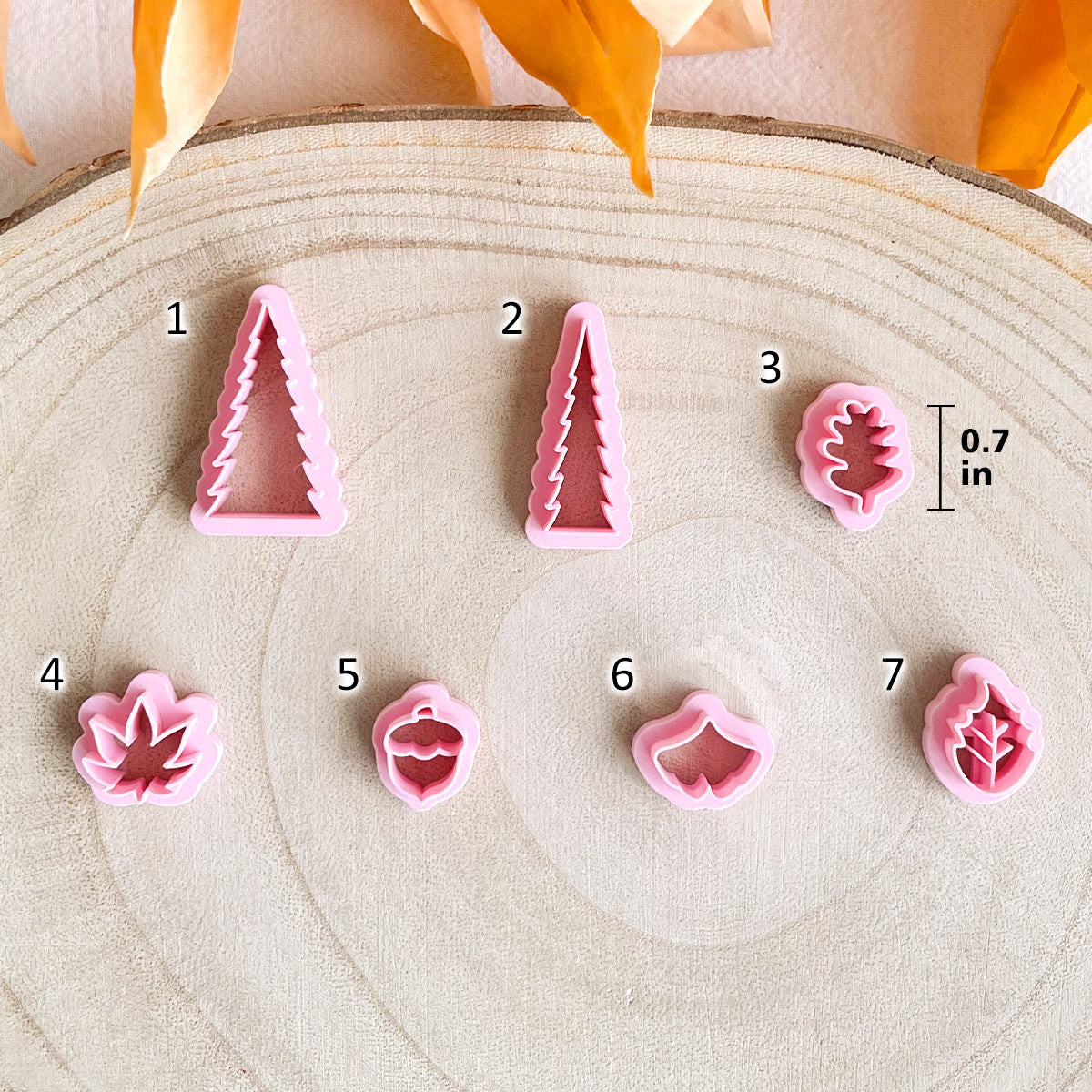 KEOKER Fall Polymer Clay Cutters ( 7 shapes )