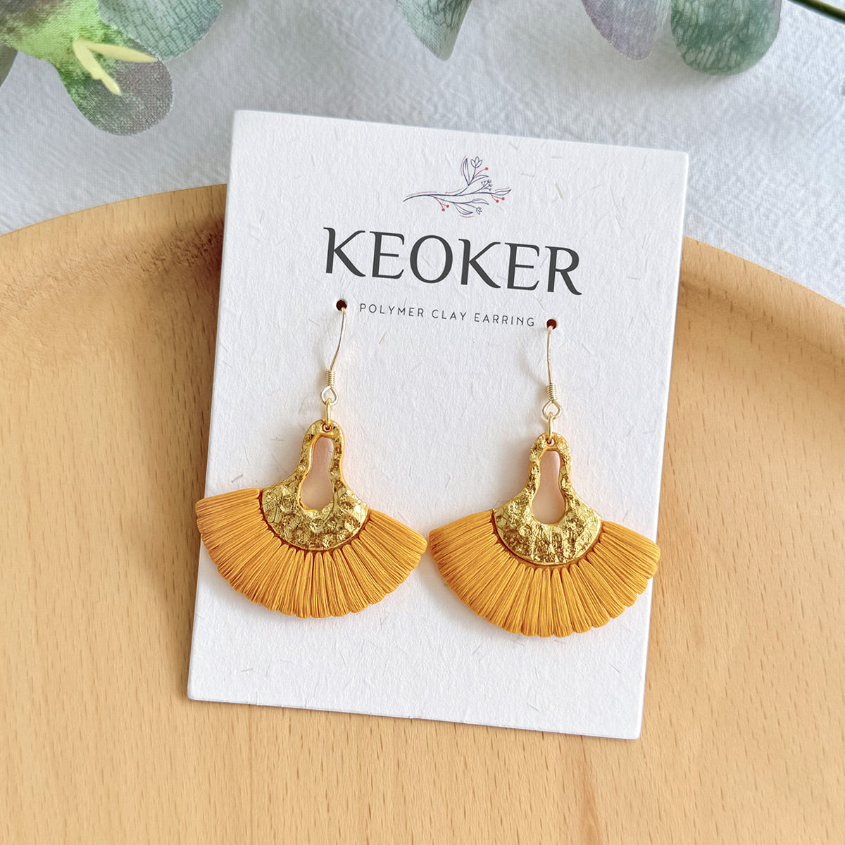 KEOKER Macrame Polymer Clay Earrings