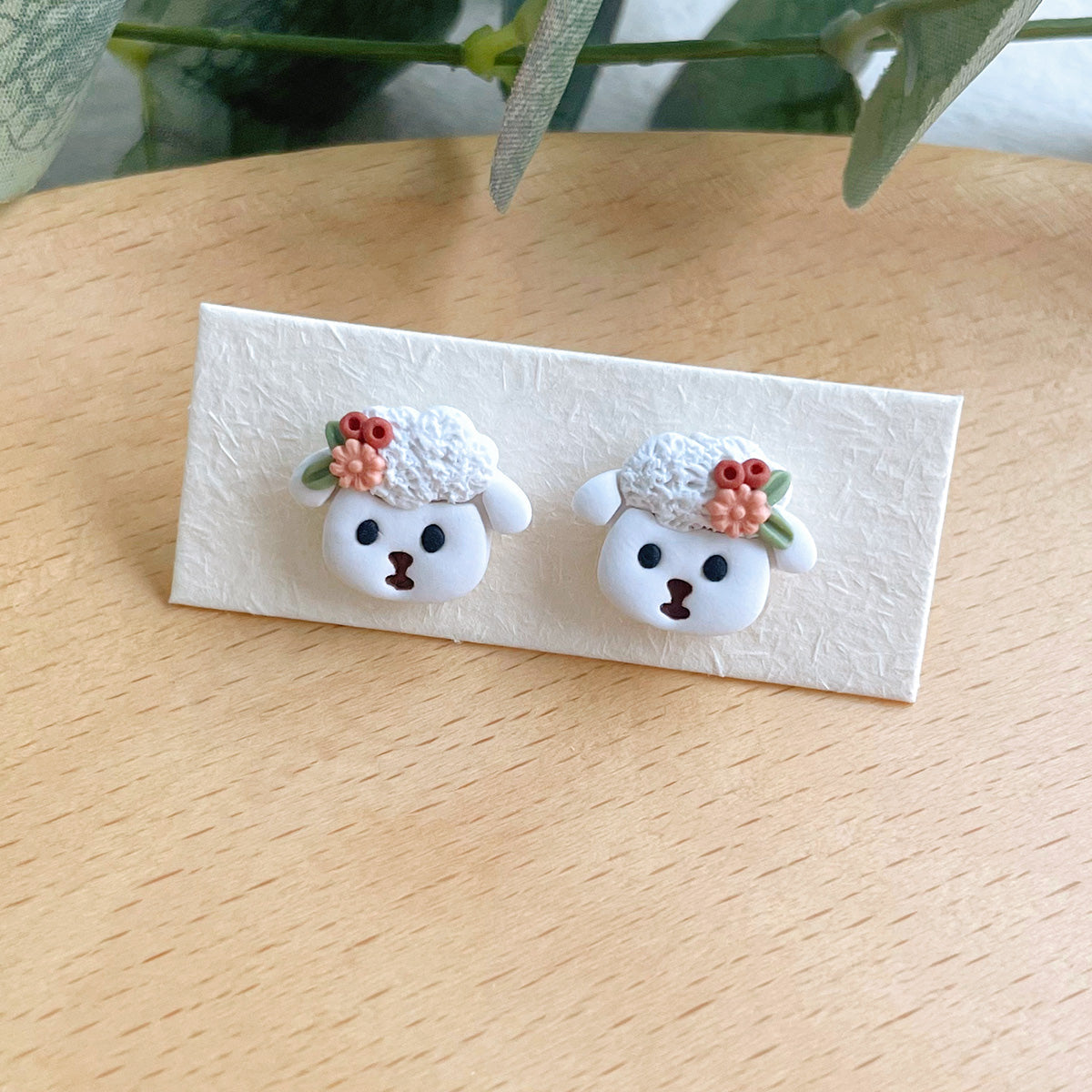 KEOKER Rabbit / Sheep Polymer Clay Earrings