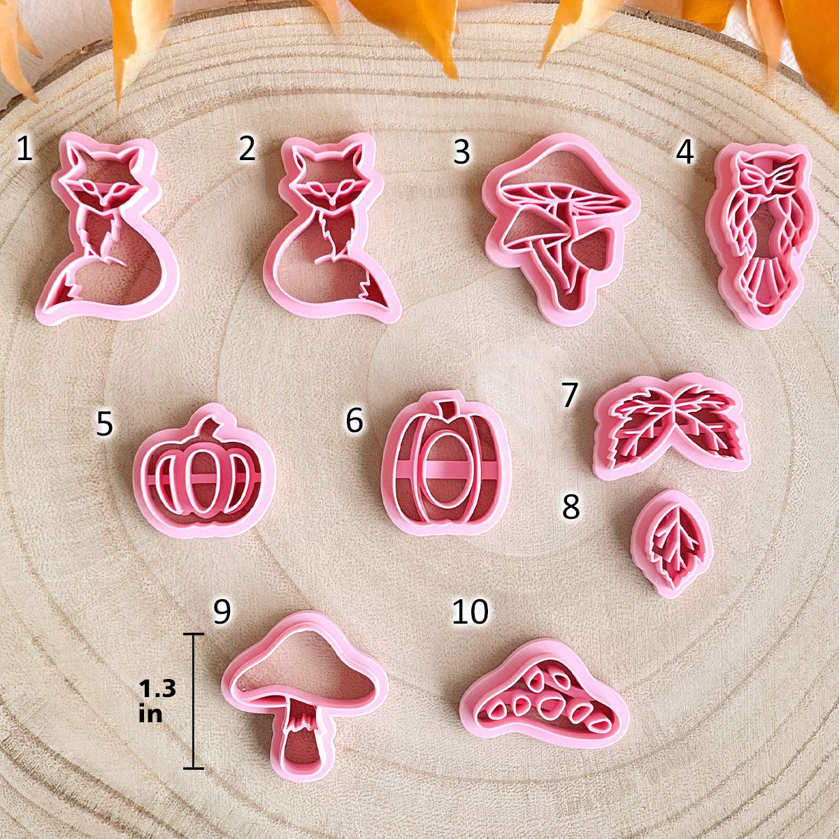 KEOKER Fall Polymer Clay Cutters ( 10 shapes )