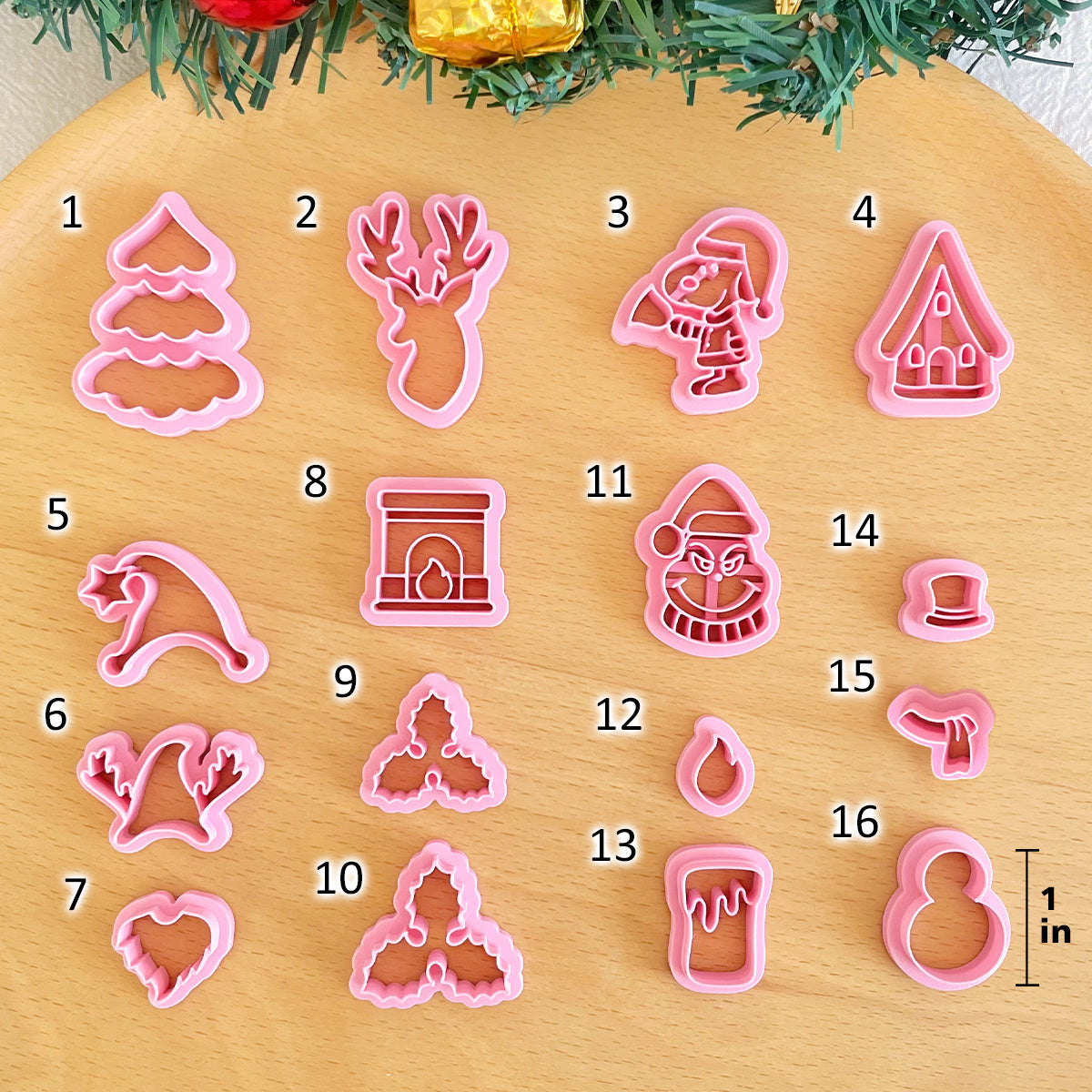 KEOKER Christmas Clay Cutters (16 Shapes)