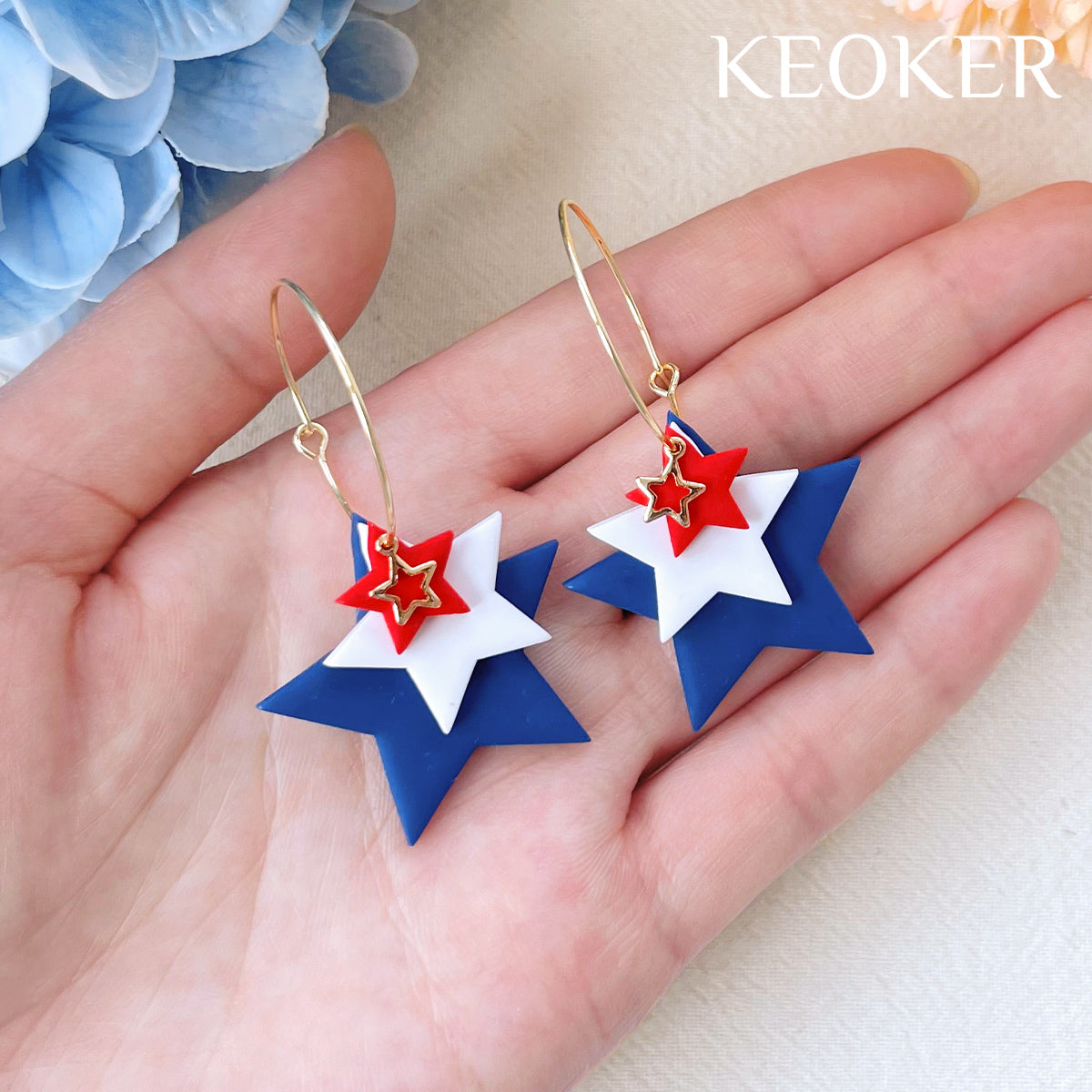 Cortadores de arcilla con forma de estrella de KEOKER (7 formas) 