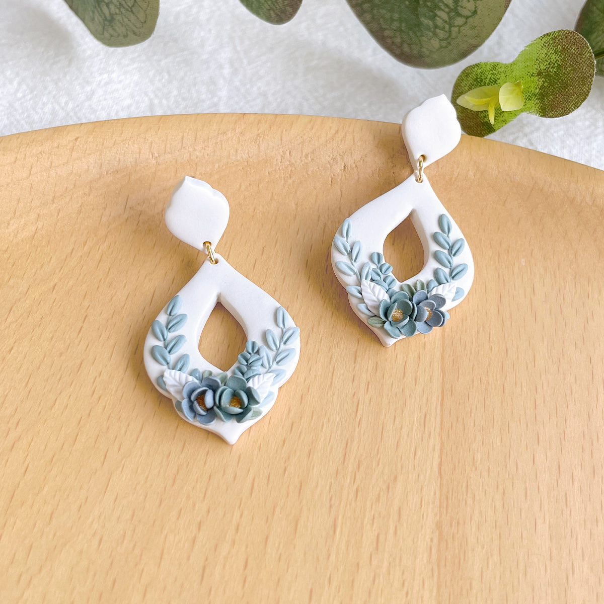 KEOKER Floral Polymer Clay Earrings