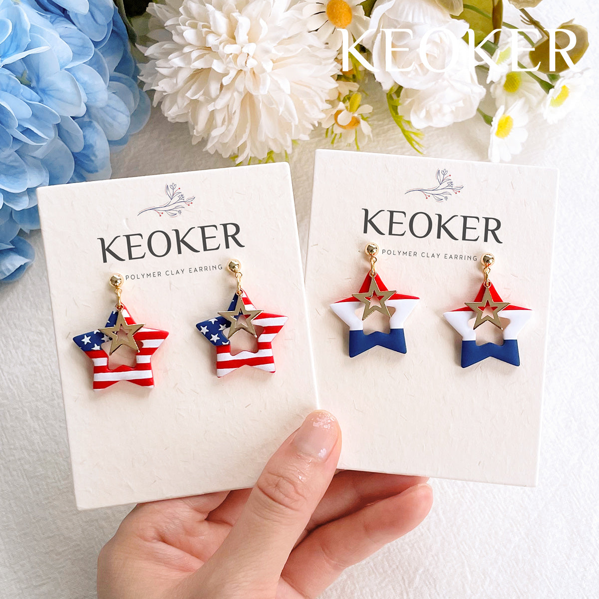 KEOKER Independence Day Polymer Clay Cutters (16 Shapes)