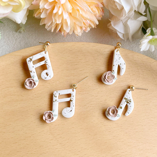 KEOKER Musical Note Polymer Clay Earrings