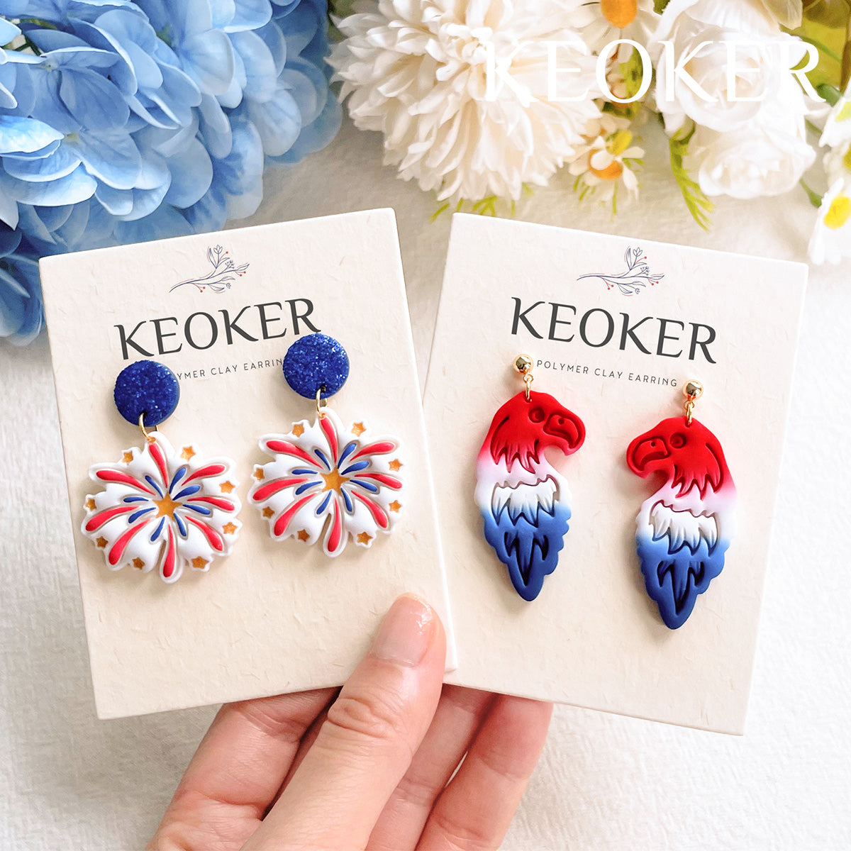 KEOKER Independence Day Polymer Clay Cutters (16 Shapes)