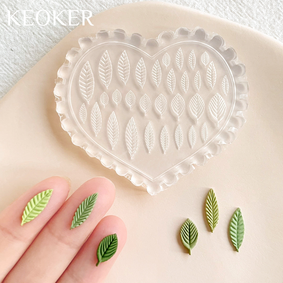 KEOKER Spring Polymer Clay Molds(8PCS)