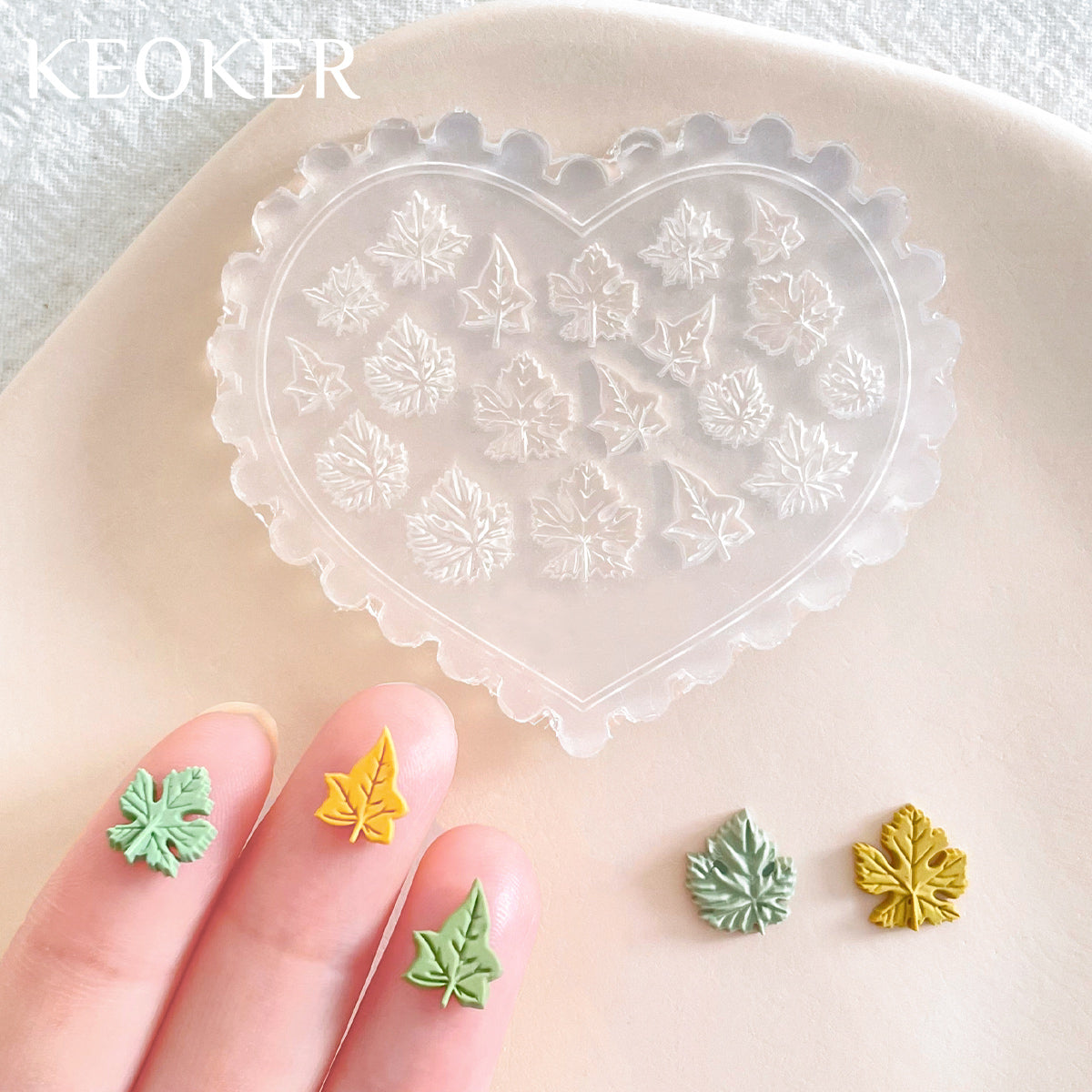 KEOKER Fall Polymer Clay Molds (4PCS)