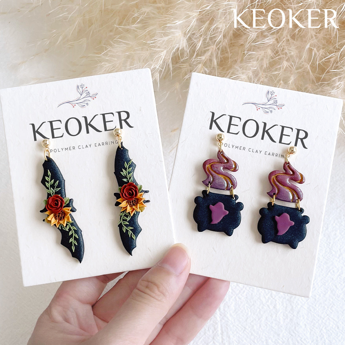 KEOKER Halloween Polymer Clay Cutters (12 Shapes)