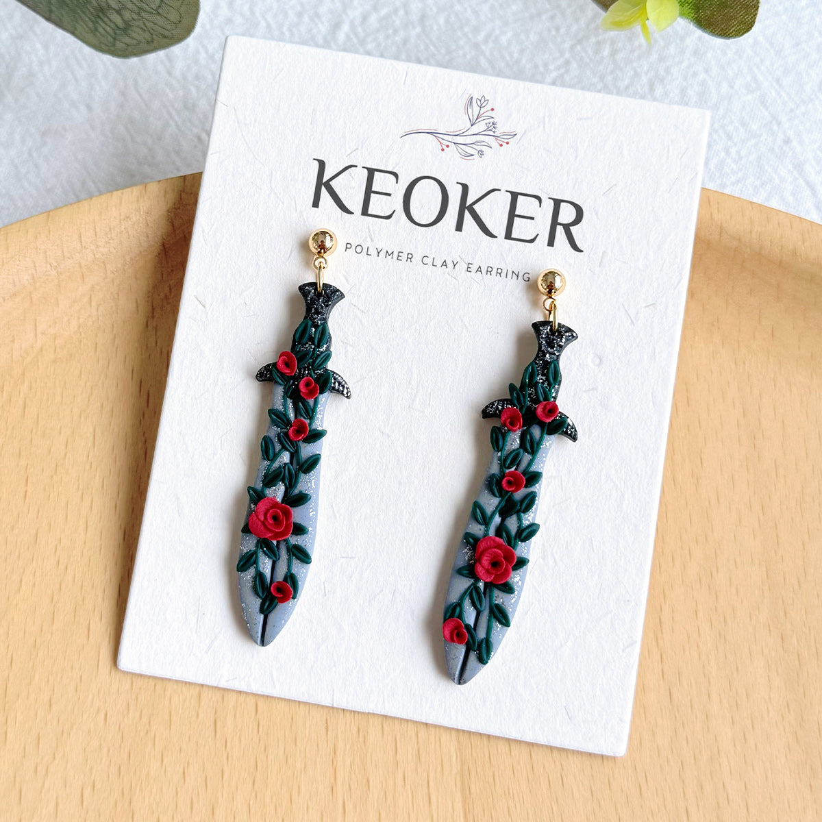 KEOKER Dragon Polymer Clay Earrings