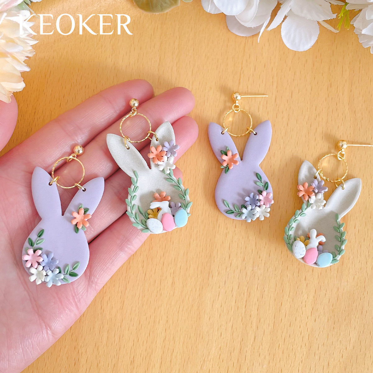 KEOKER Easter Polymer Clay Cutters