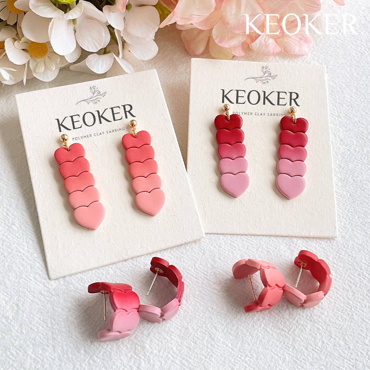 KEOKER Valentines Day Clay Cutters (20 shapes)