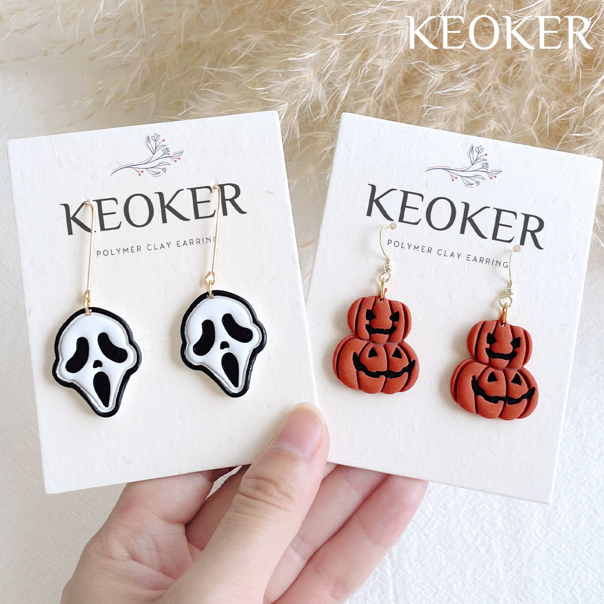 KEOKER Halloween Polymer Clay Cutters (12 Shapes)