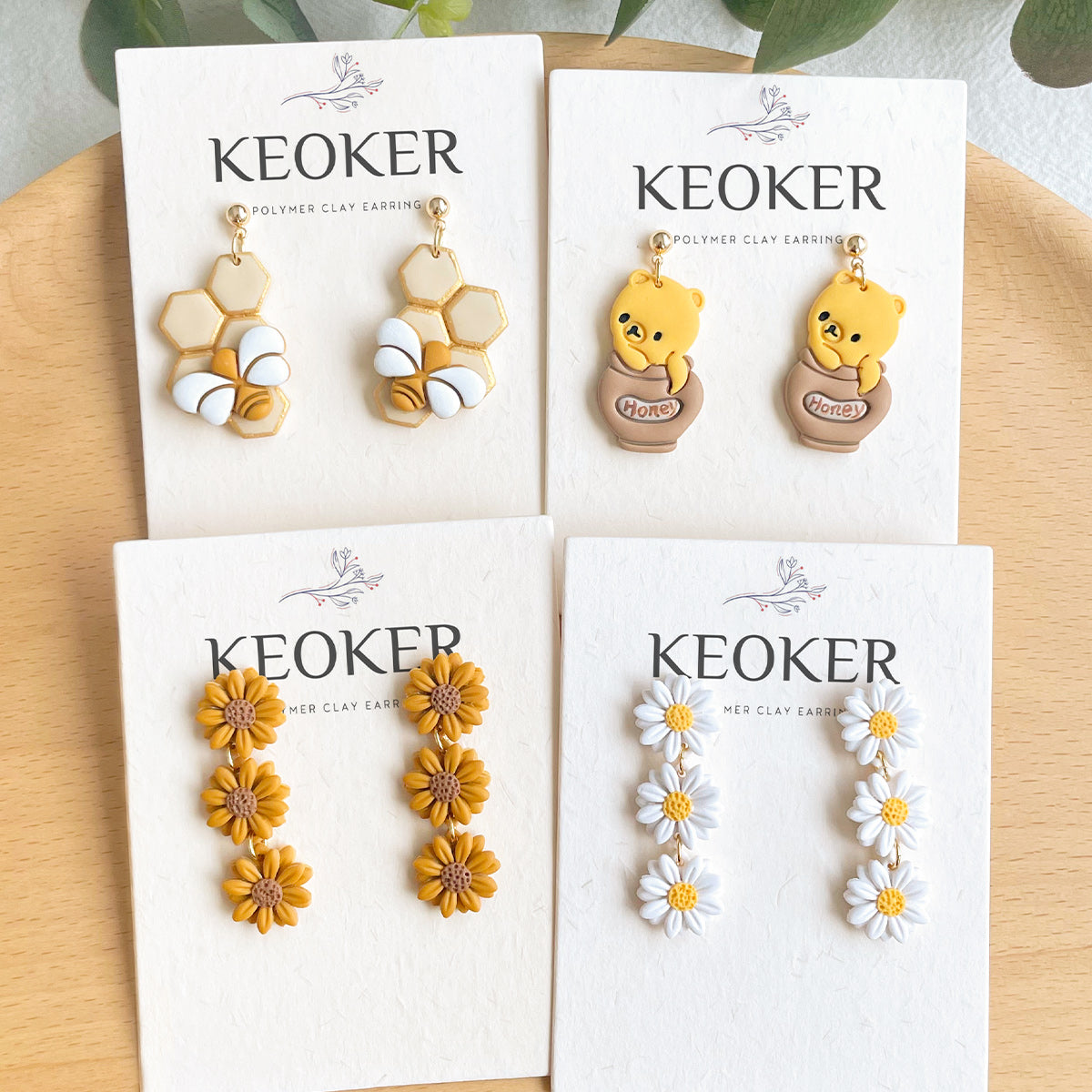 KEOKER Spring Polymer Clay Earrings