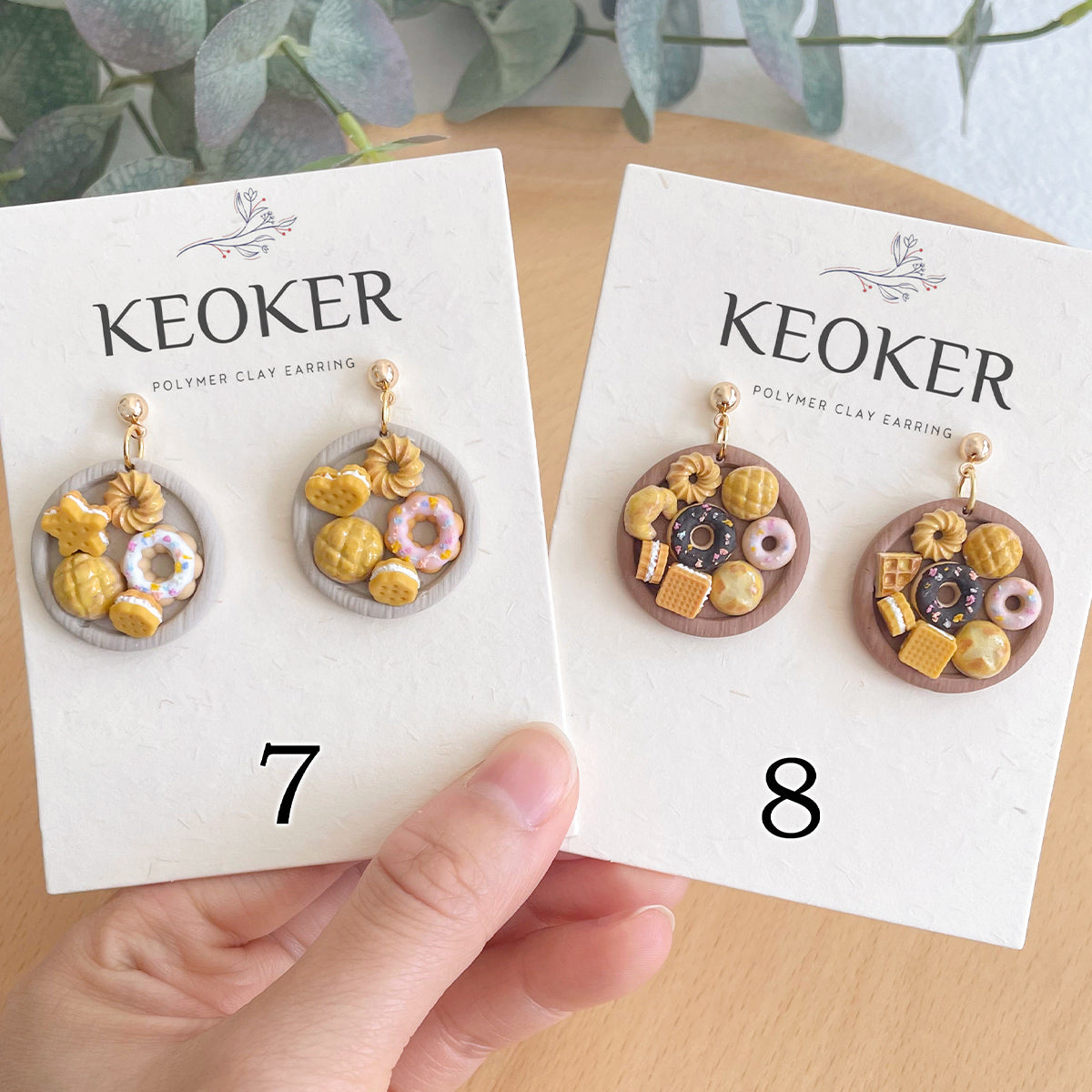 KEOKER Dessert & Bread Polymer Clay Earrings