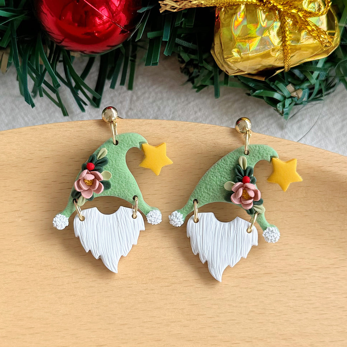 KEOKER Christmas Polymer Clay Earrings