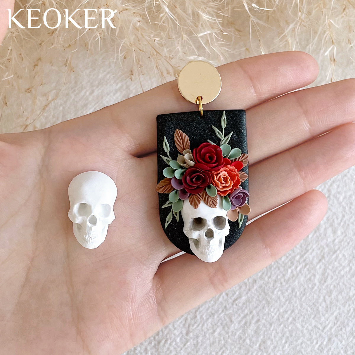 KEOKER Halloween Polymer Clay Molds (3 molds)