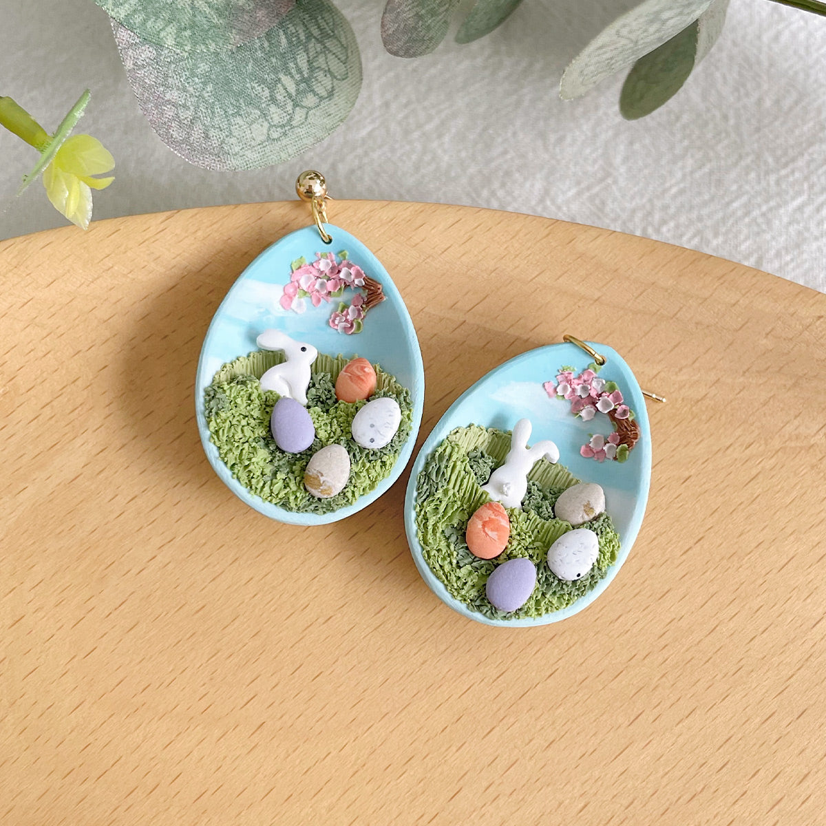 KEOKER Easter Polymer Clay Earrings