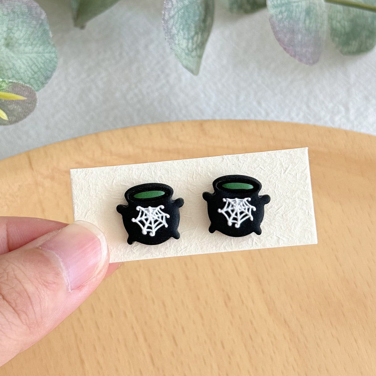 KEOKER Halloween Polymer Clay Stud Earrings