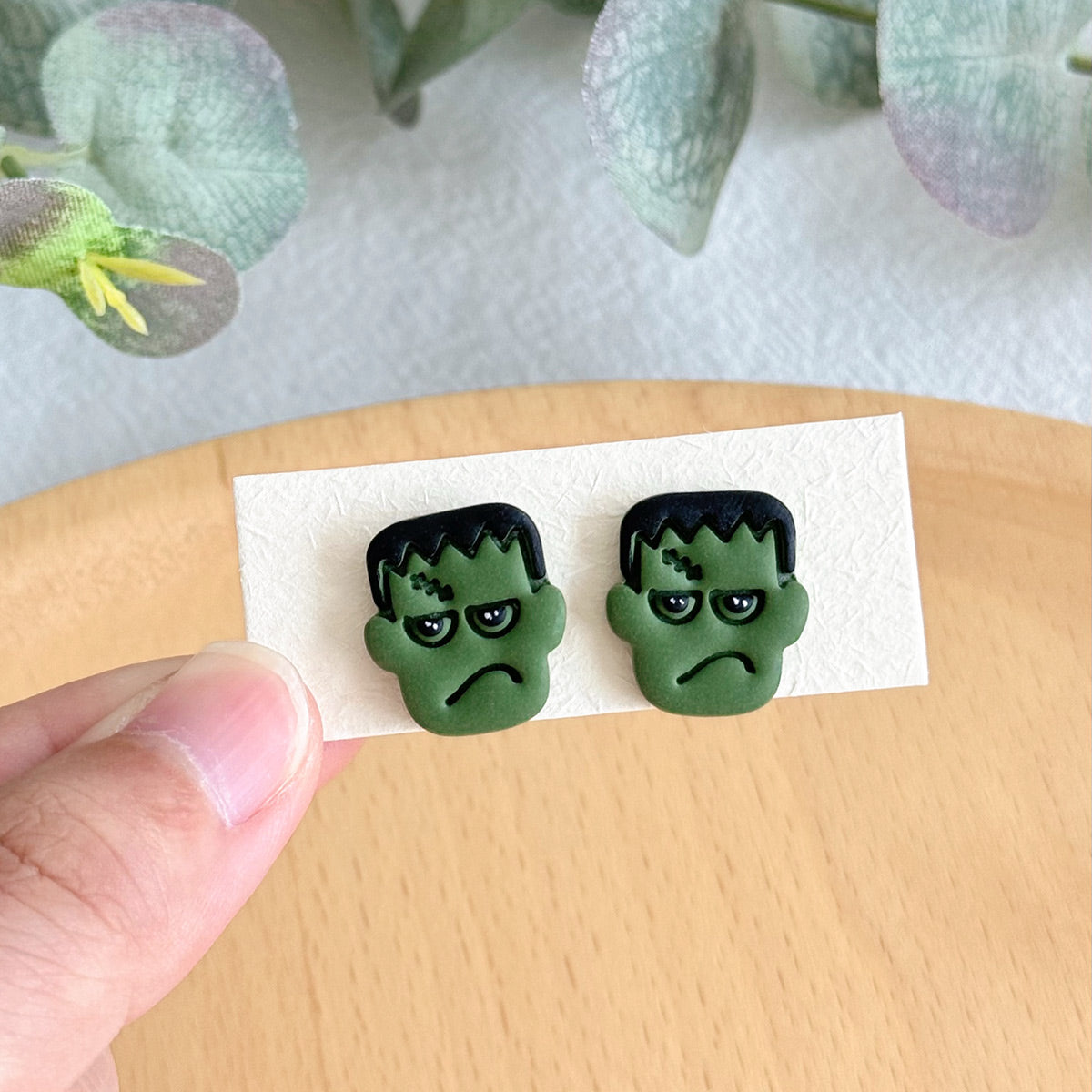 KEOKER Halloween Polymer Clay Stud Earrings