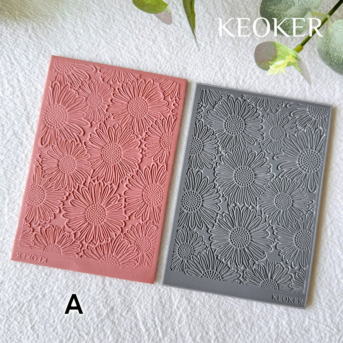 KEOKER Spring Polymer Clay Texture Sheets