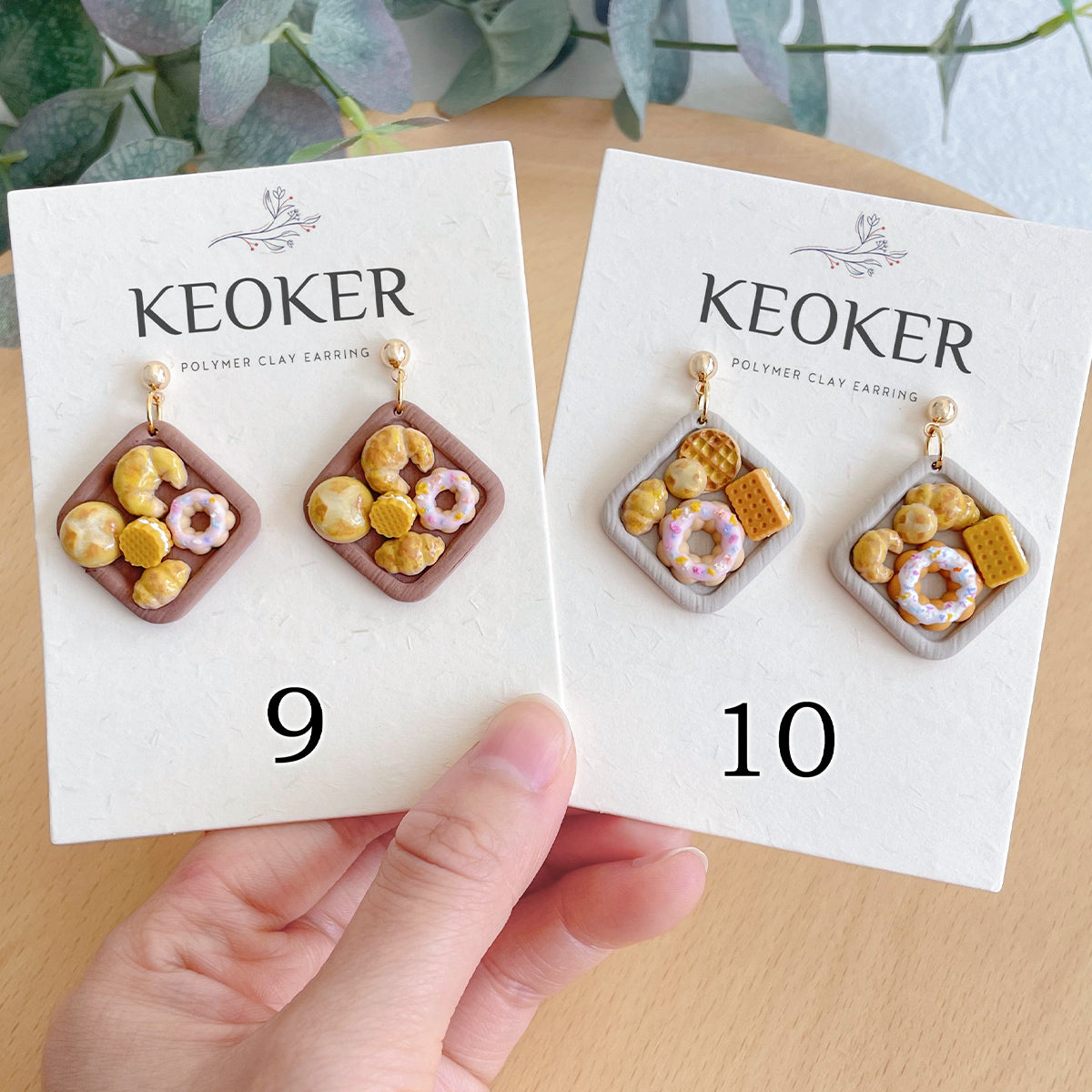 KEOKER Dessert & Bread Polymer Clay Earrings