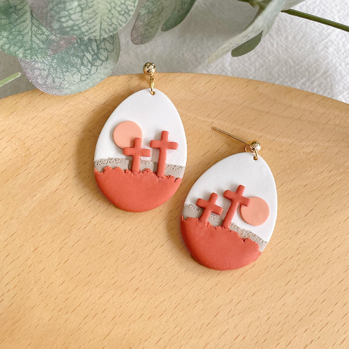 KEOKER Easter Polymer Clay Earrings