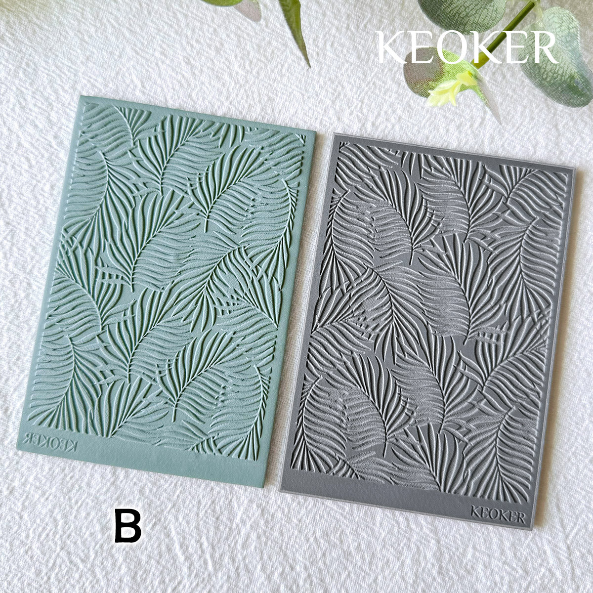 KEOKER Spring Polymer Clay Texture Sheets