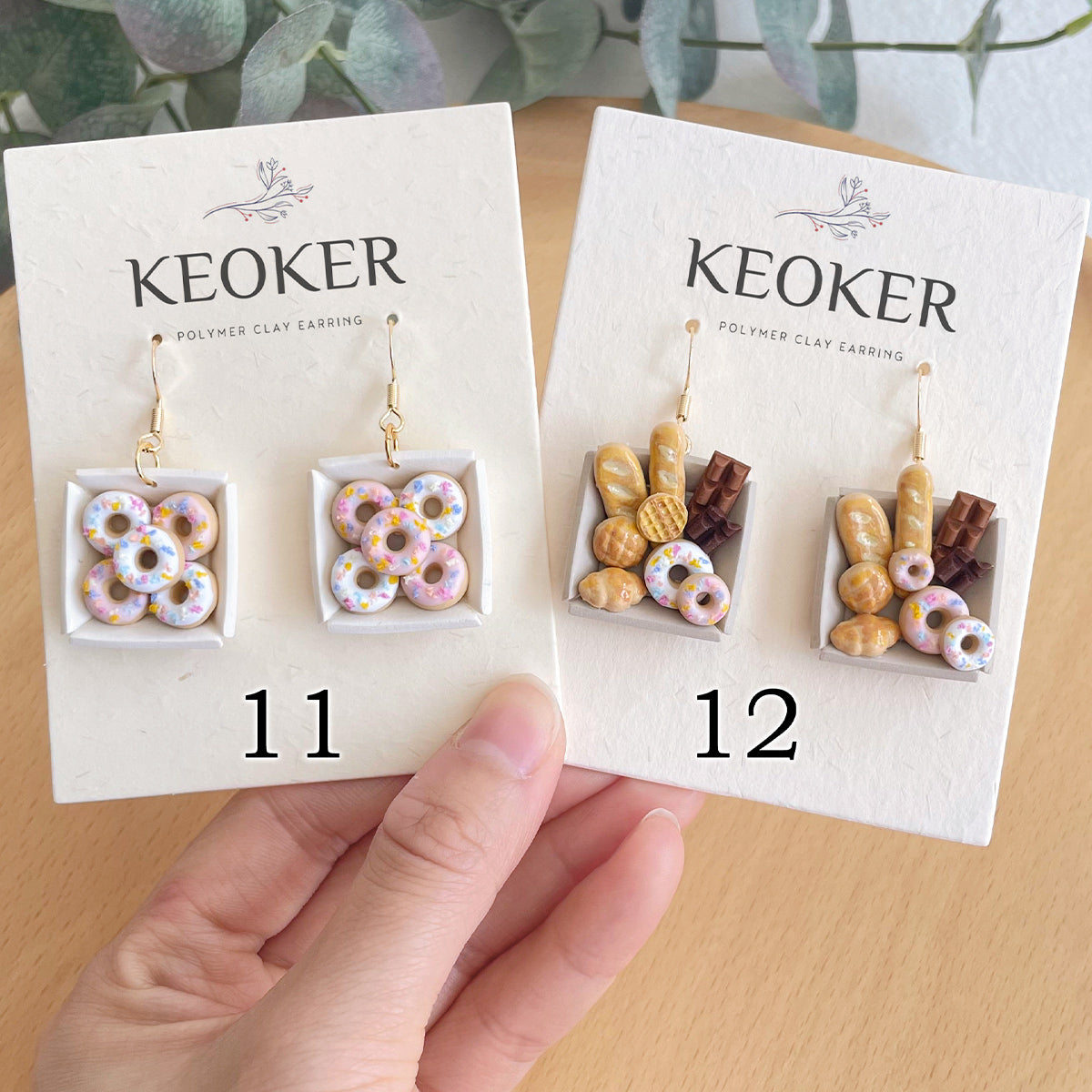 KEOKER Dessert & Bread Polymer Clay Earrings