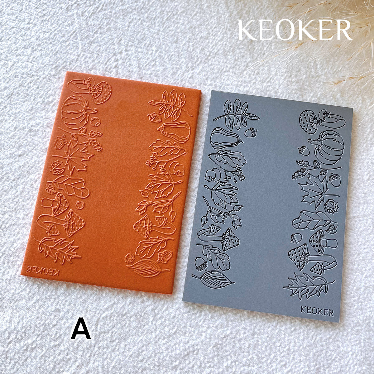 KEOKER Fall Polymer Clay Texture Sheets