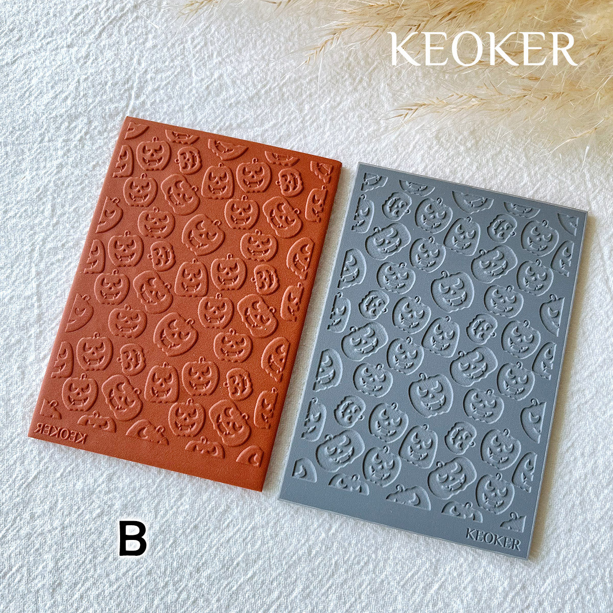 KEOKER Halloween Polymer Clay Texture Sheets