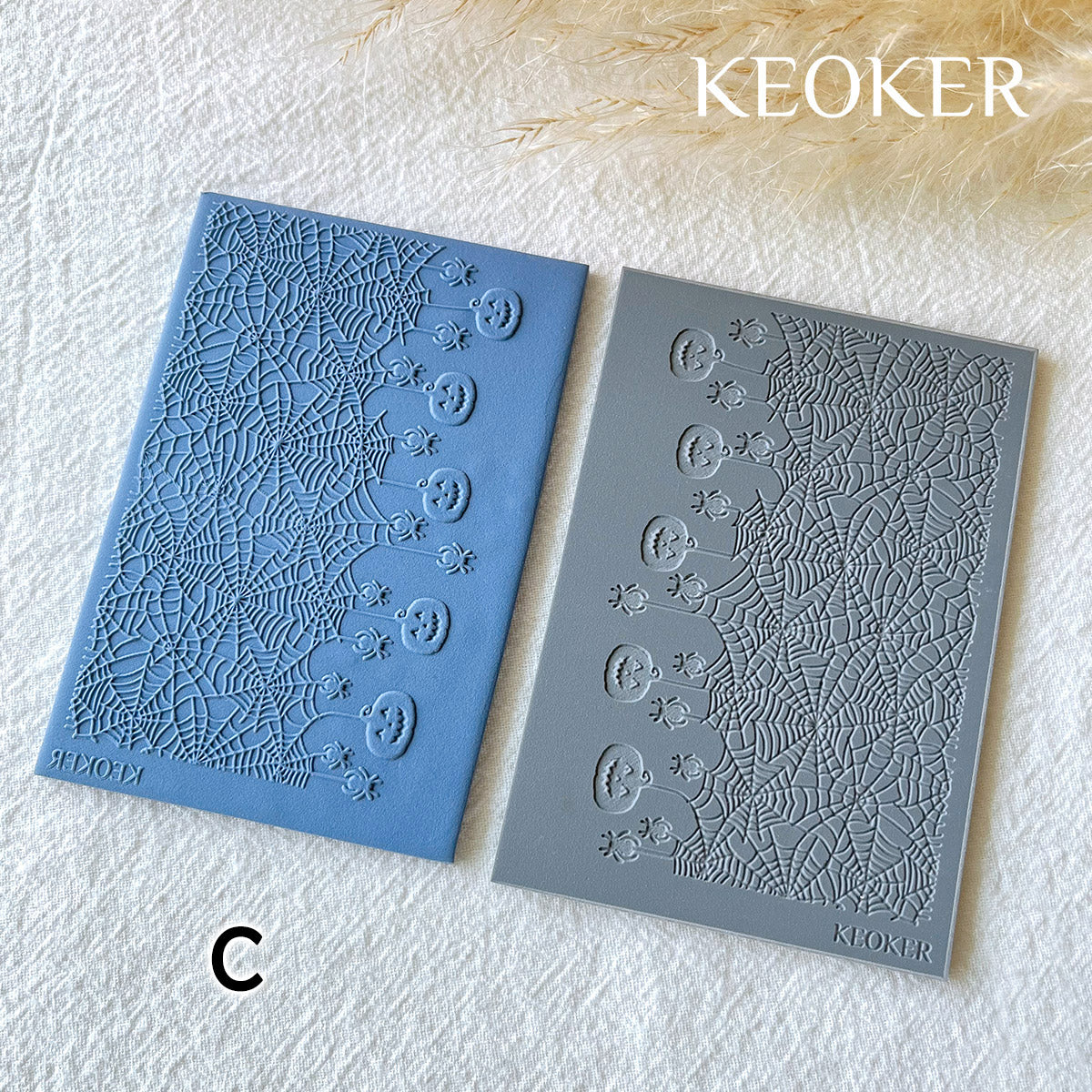 KEOKER Halloween Polymer Clay Texture Sheets