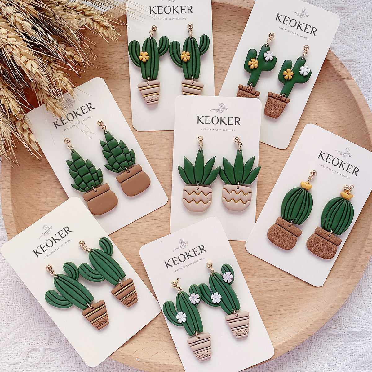 KEOKER Potted Plant Clay Cutters(10 Shapes)