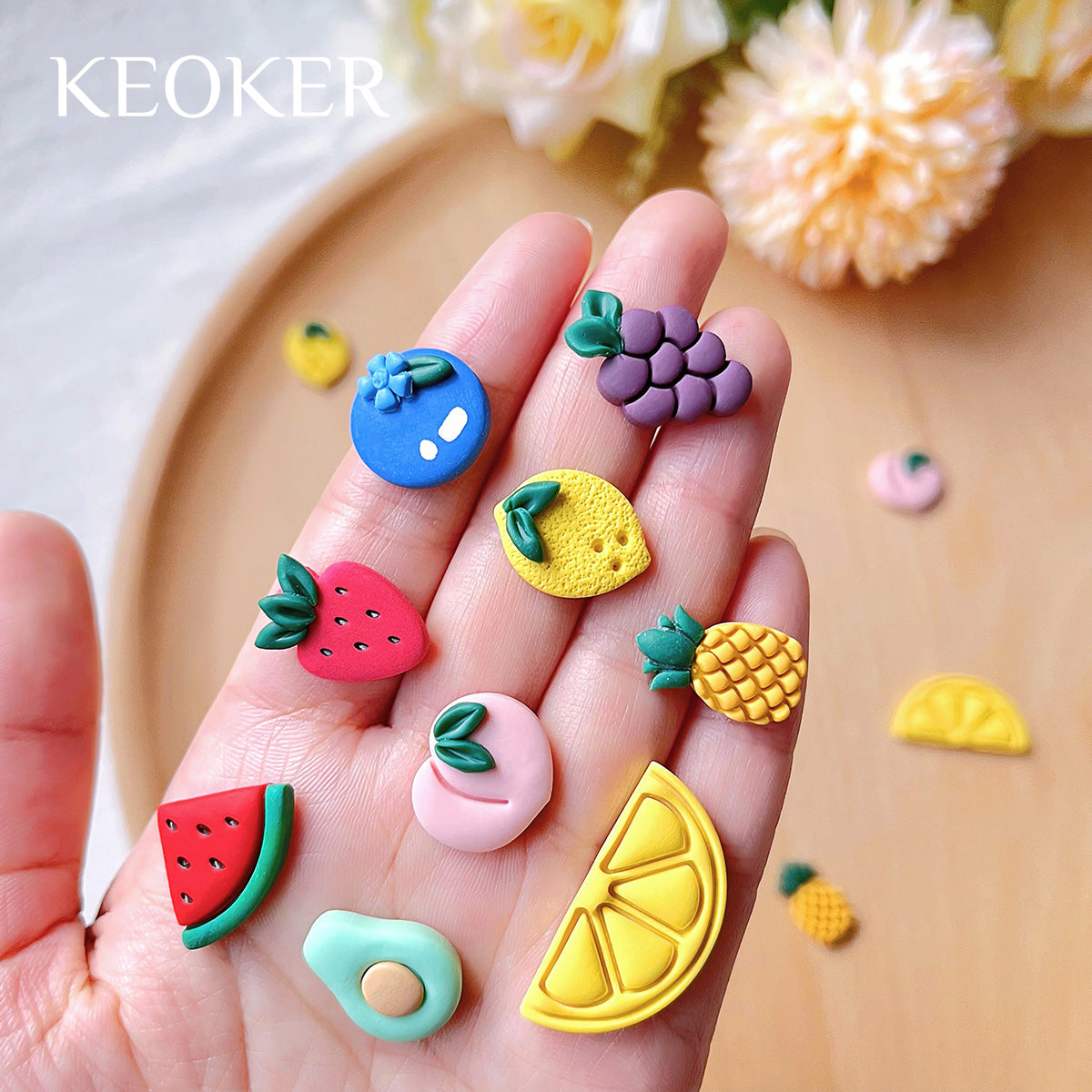 Keoker Polymer Clay Bead Roller, Polymer Clay Earrings Tools