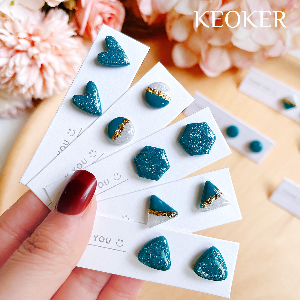 KEOKER Geometric Polymer Clay Cutters(10 Shapes)