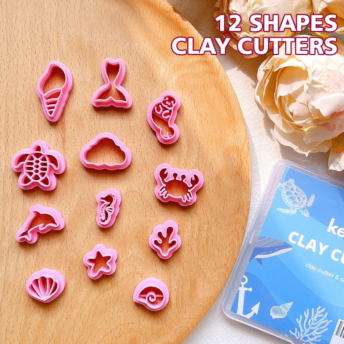 KEOKER Ocean Polymer Clay Cutters(12 Shapes)